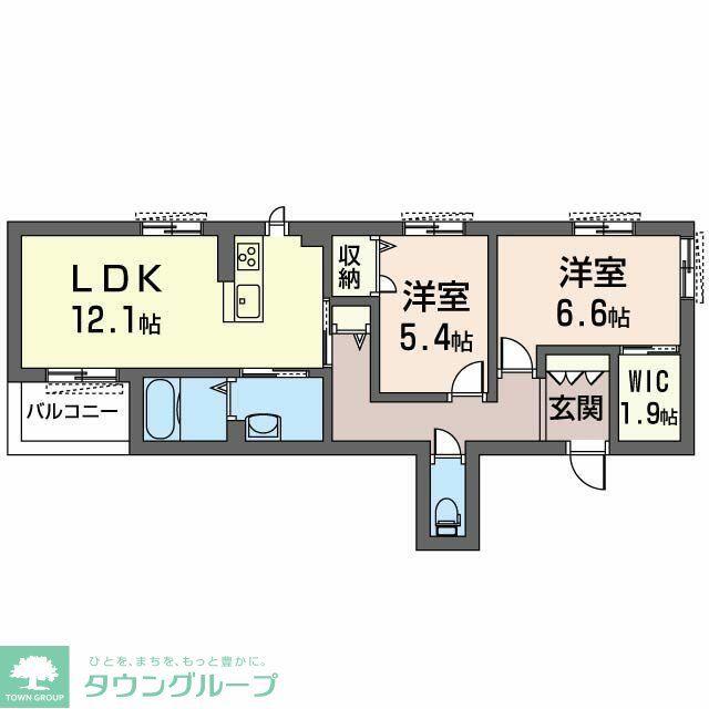 エクセレンテM II(2LDK/3階)の間取り写真