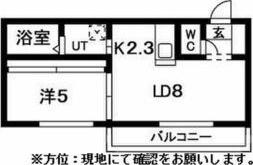 サークルロードヒルズ(1LDK/2階)の間取り写真