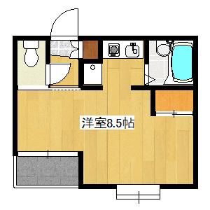 川崎櫓橋マンション(1K/7階)の間取り写真