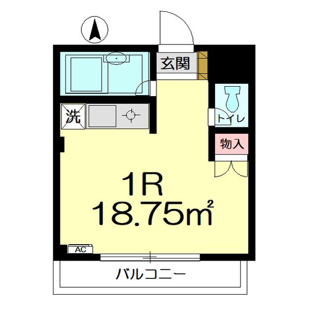日進南口駅前プラザ(ワンルーム/3階)の間取り写真