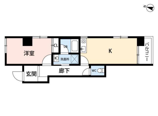 ファーストレジデンス(1LDK/2階)の間取り写真