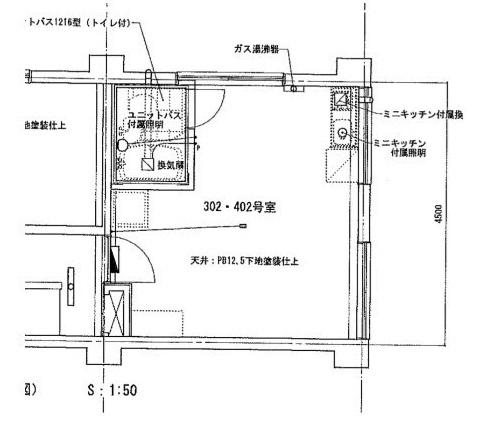 南青山高樹町ヒルズ(ワンルーム/3階)の間取り写真