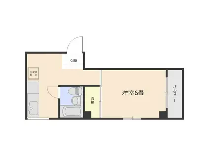 松田ビル(1K/4階)の間取り写真