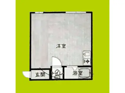 プティハイム菅原(ワンルーム/4階)の間取り写真