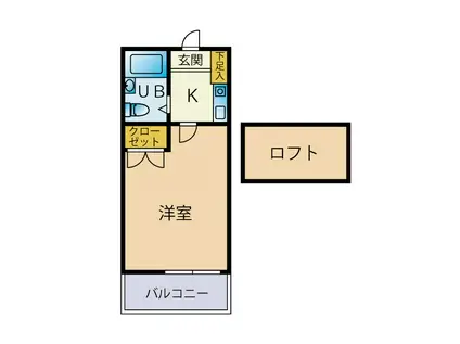 BCASA 上石神井 RE-BORN(1K/1階)の間取り写真