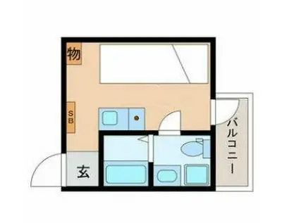 HJ PLACE 早稲田鶴巻 I(ワンルーム/3階)の間取り写真
