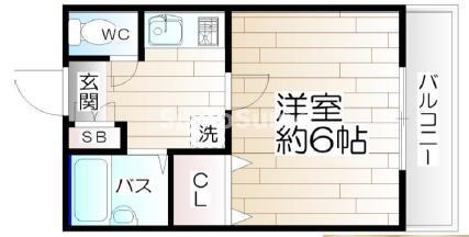 リッチハイツ(1K/1階)の間取り写真