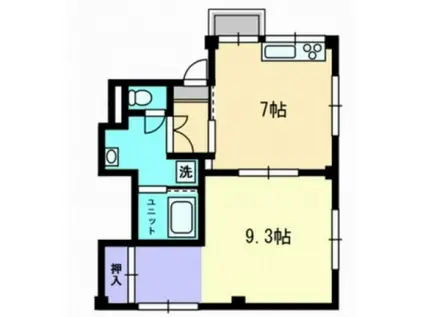 レジデンス牛田(1LDK/2階)の間取り写真