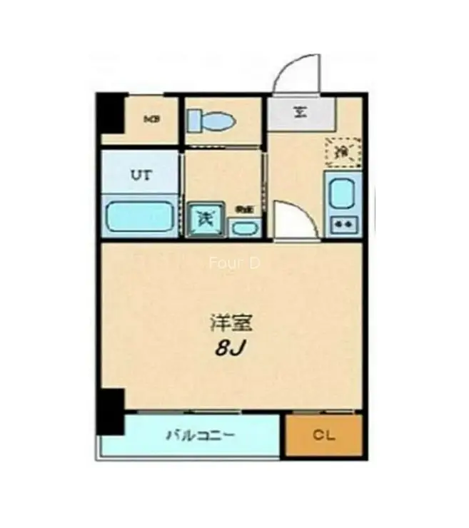 スカイコート銀座東第2 1階階 間取り