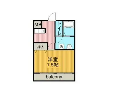 アスティ千種(1K/2階)の間取り写真