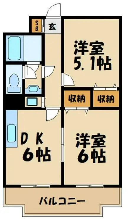 デイム橋本 9階階 間取り