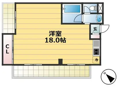 王子台ミハラ(1K/3階)の間取り写真
