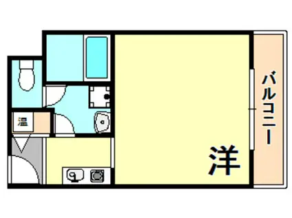 IPSXイースト(ワンルーム/10階)の間取り写真