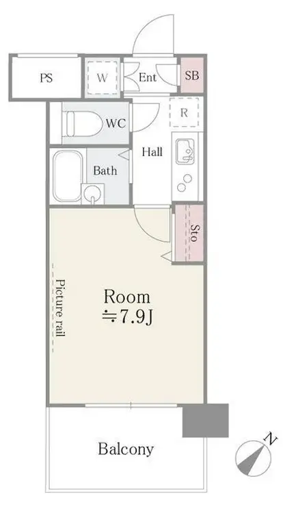 アルテーヌ新横浜 9階階 間取り