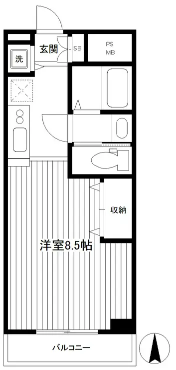 メゾン・デ・ベルテ 3階階 間取り