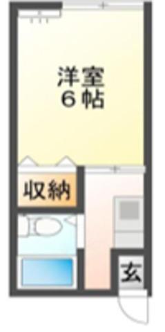 パナハイツ今宿(1K/1階)の間取り写真