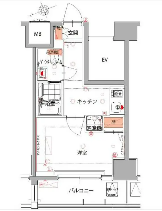 ハーモニーレジデンス五反田 6階階 間取り