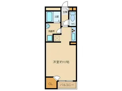 レオネクストマ メゾン(1K/1階)の間取り写真