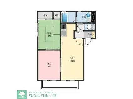 アークガーデン(2LDK/2階)の間取り写真