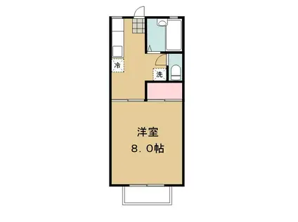 レリッシュ黒松(1K/1階)の間取り写真