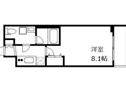 ジェノヴィア東向島スカイガーデン(1K/3階)の間取り写真