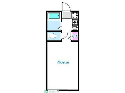 コンフォート(ワンルーム/2階)の間取り写真