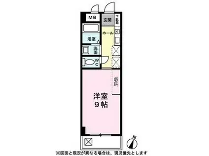 シフォン日和(1K/2階)の間取り写真