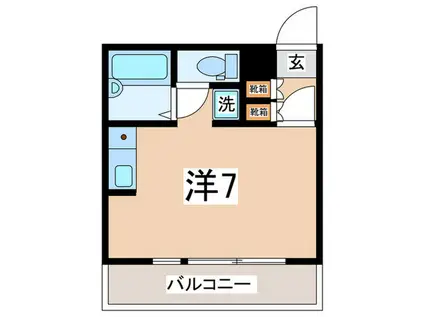 HARAビル(ワンルーム/3階)の間取り写真