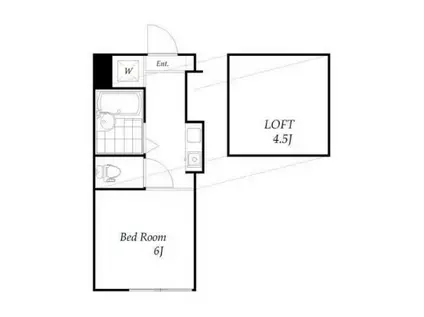 クレールブランシェ妙蓮寺(ワンルーム/1階)の間取り写真