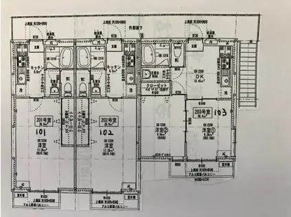 プランドール相武台(1K/1階)の間取り写真