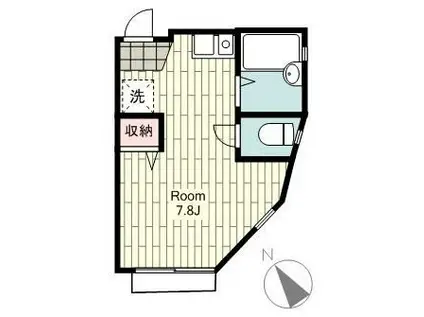 G・Aヒルズ三ッ沢下町(ワンルーム/1階)の間取り写真