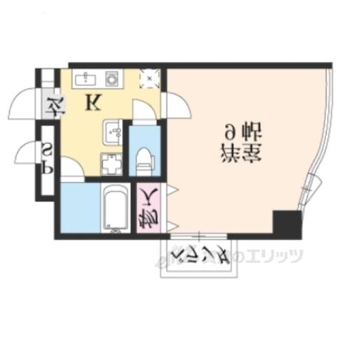 ノースビレッジ3(1K/3階)の間取り写真