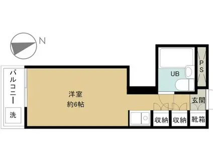 エトワール南荻窪(ワンルーム/1階)の間取り写真