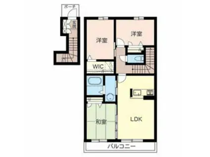 シャーメゾンファミーユ(3LDK/2階)の間取り写真