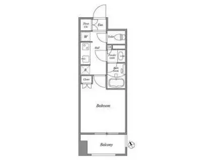 コスモグラシア池田山(1K/3階)の間取り写真
