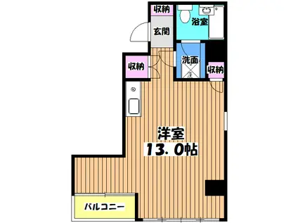 MJ POINT(ワンルーム/4階)の間取り写真