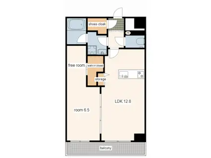 KSグランドリバー(1LDK/7階)の間取り写真