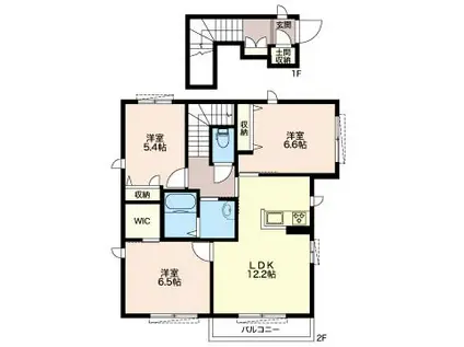 メゾン・ド・モンシェール(3LDK/2階)の間取り写真