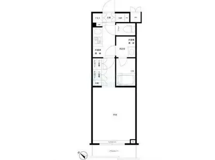 ルーブル小竹向原参番館(1K/4階)の間取り写真