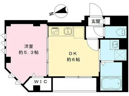 カーガ大塚(1DK/4階)の間取り写真