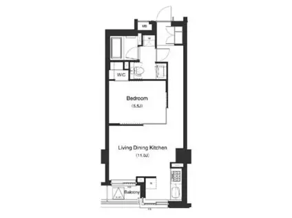 プライムアーバン笹塚(1LDK/4階)の間取り写真