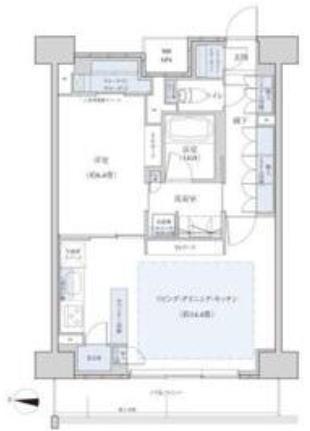 パークアクシス名駅南グランデ(1LDK/11階)の間取り写真