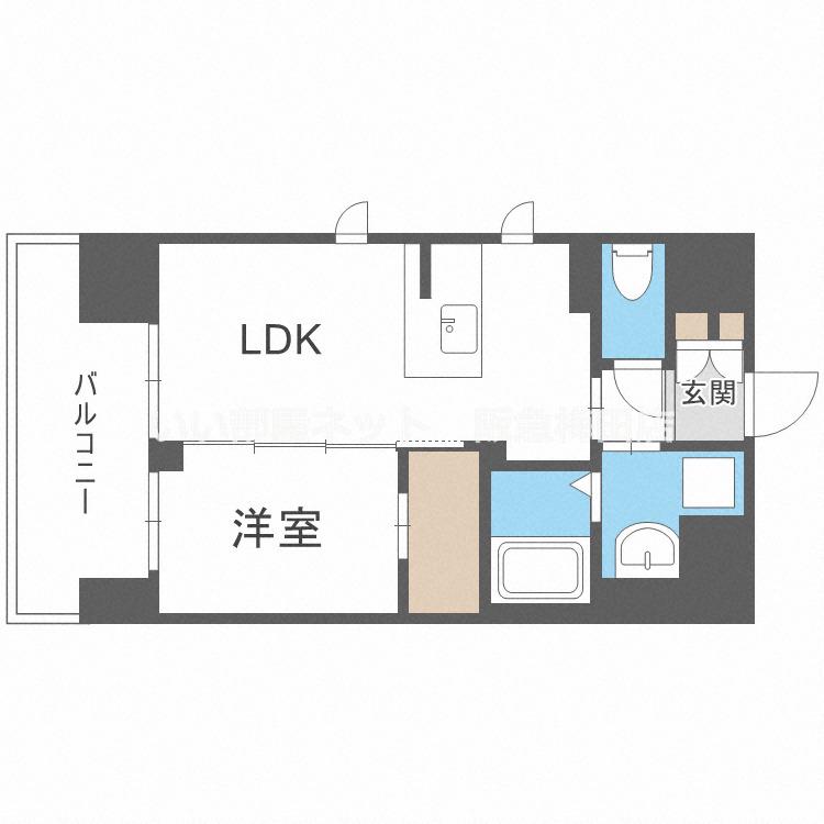 第26関根マンション(1LDK/10階)の間取り写真