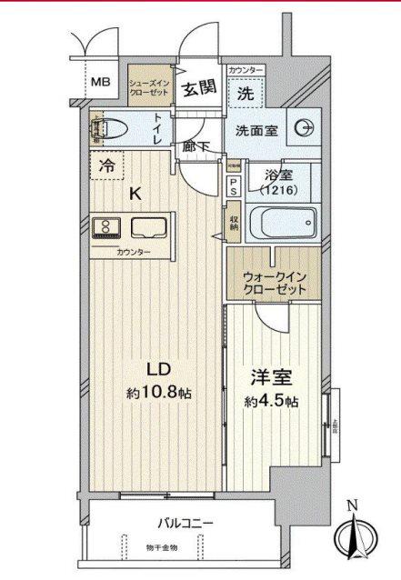 プレサンス新栄町ギャラント(1LDK/3階)の間取り写真