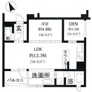 パークホームズ覚王山 イースト(1SLDK/3階)の間取り写真