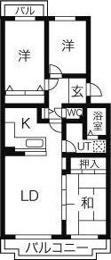 TERRAZZA EST(3LDK/2階)の間取り写真