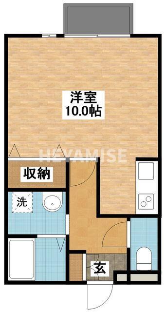 セジュールSY(ワンルーム/2階)の間取り写真