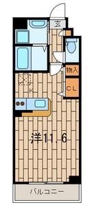 ピノエスペランサ 915127(ワンルーム/5階)の間取り写真