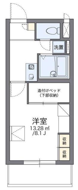 レオパレスAS 61(1K/2階)の間取り写真