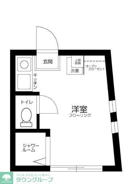 RAY HOUSE(ワンルーム/1階)の間取り写真
